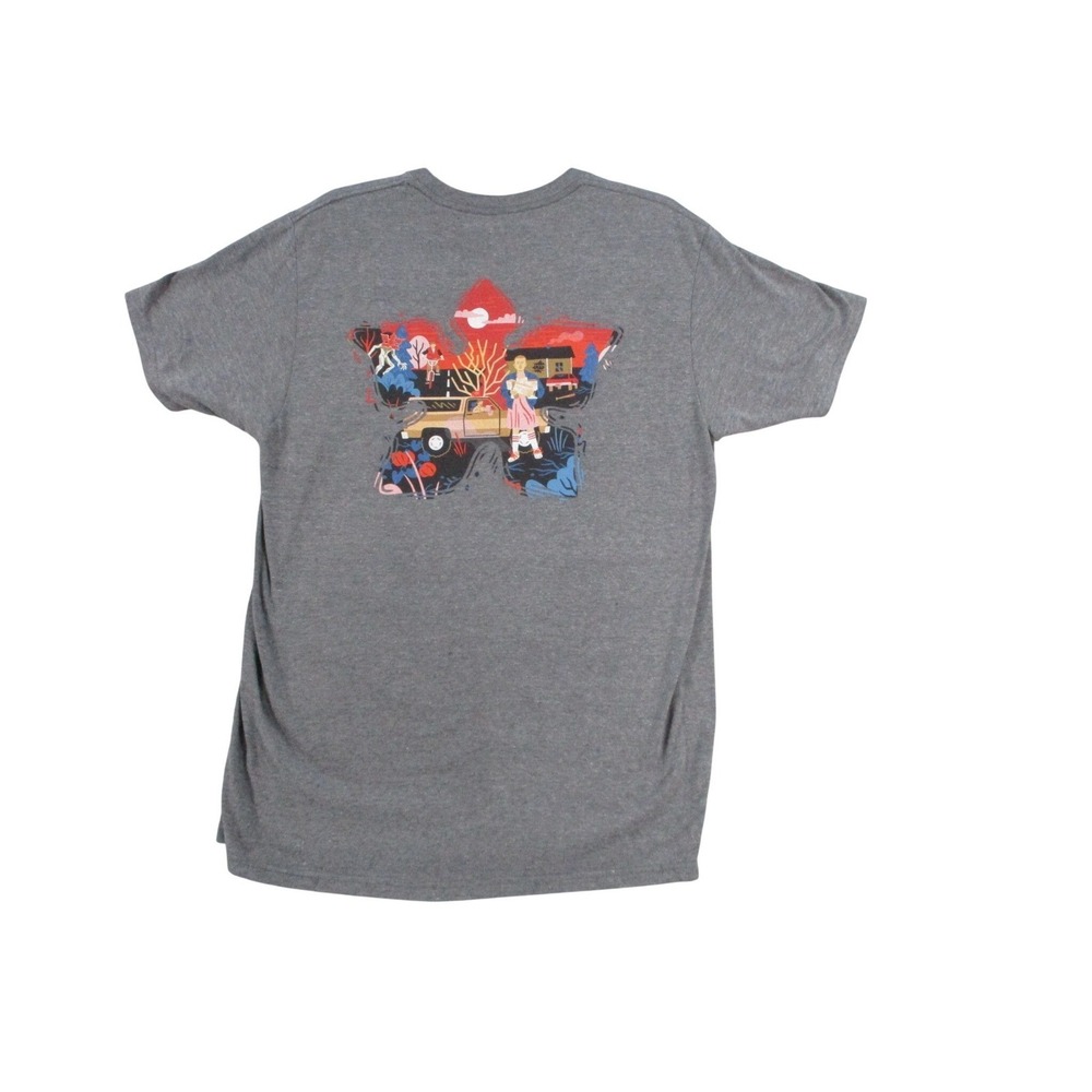Netflix Stranger Things Graphic T-Shirt Mens Large Gray Heather Short Sleeve Tee